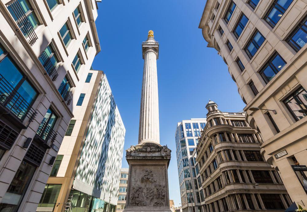 The Monument - built to remember the Great Fire of London 1666